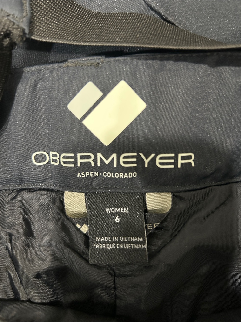 Obermeyer Women's Black Jumpsuit with White Logo